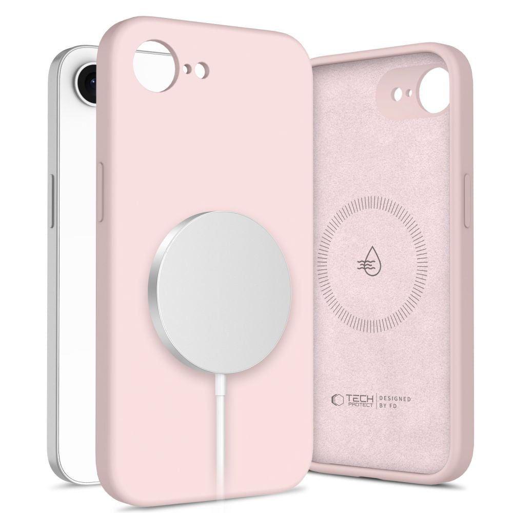 KRYT TECH-PROTECT LIQUID SILICONE MAGSAFE IPHONE 16E PINK PEARL