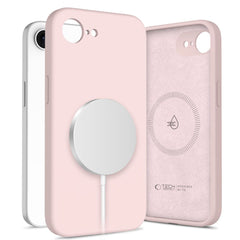 KRYT TECH-PROTECT LIQUID SILICONE MAGSAFE IPHONE 16E PINK PEARL