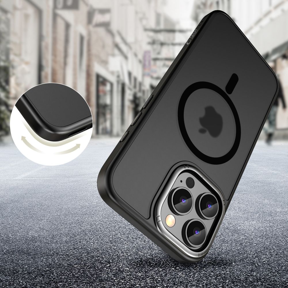 KRYT NA  IPHONE 16 PRO MAX TECH-PROTECT MAGEDGE MAGSAFE MATTE BLACK/GUNMETAL