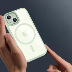 KRYT TECH-PROTECT MAGMAT MAGSAFE IPHONE 15 GREEN/CLEAR