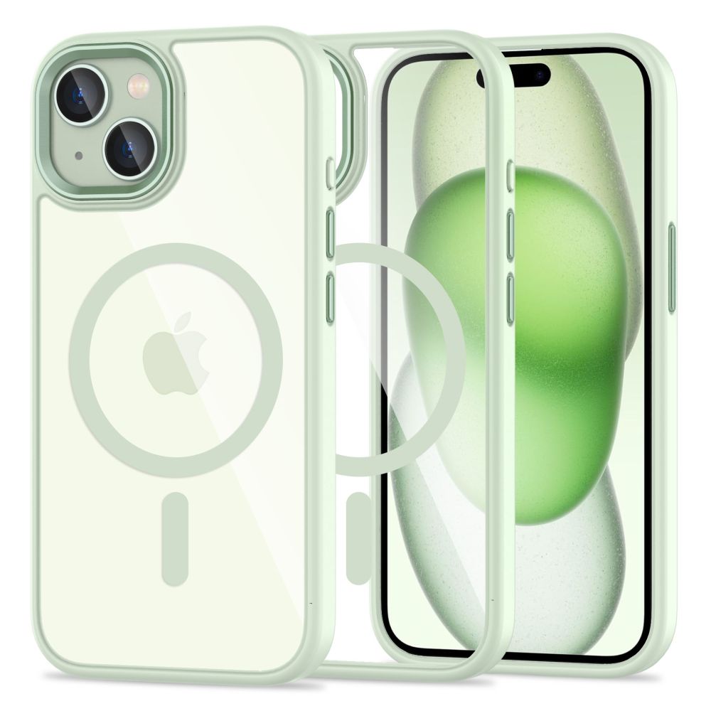 KRYT TECH-PROTECT MAGMAT MAGSAFE IPHONE 15 GREEN/CLEAR