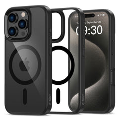 KRYT NA IPHONE 16 PRO MAX TECH-PROTECT MAGMAT MAGSAFE BLACK/CLEAR