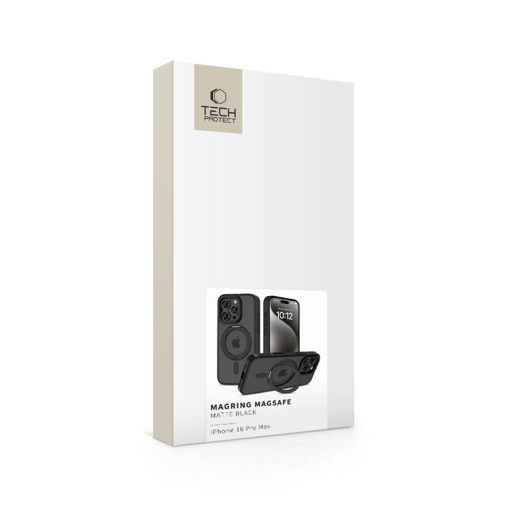 KRYT NA IPHONE 16 PRO MAX TECH-PROTECT MAGRING MAGSAFE MATTE BLACK