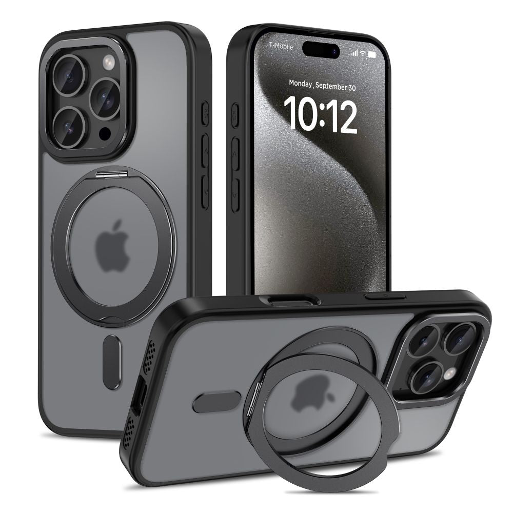 KRYT NA IPHONE 16 PRO MAX TECH-PROTECT MAGRING MAGSAFE MATTE BLACK