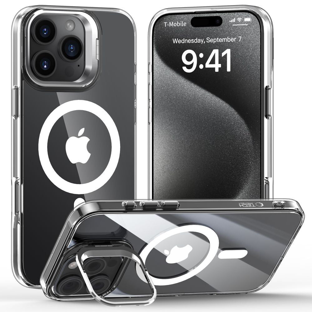 KRYT TECH-PROTECT MAGSTAND MAGSAFE IPHONE 16 PRO CLEAR