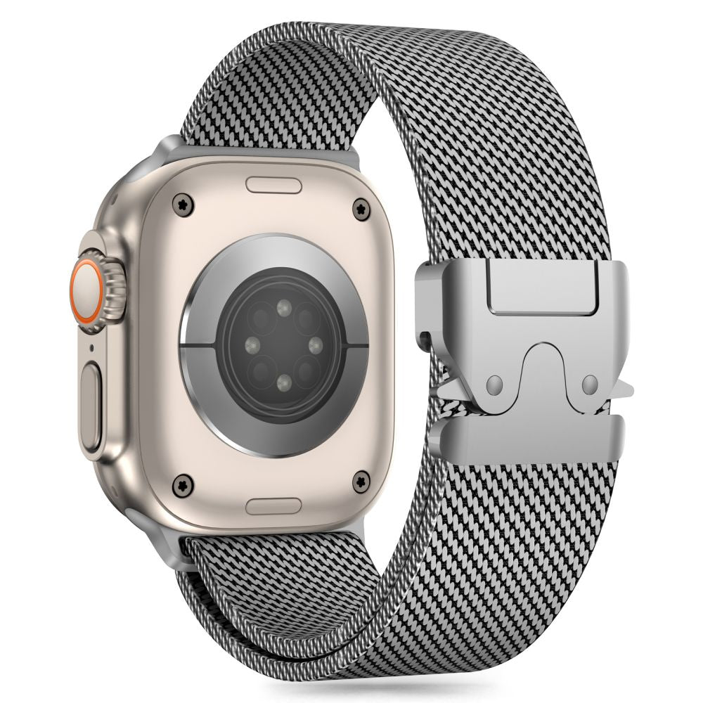 REMIENOK TECH-PROTECT MILANO APPLE WATCH 6 / 7 / 8 / 9 / 10 / SE / ULTRA 1 / 2 (44 / 45 / 46 / 49 MM) SILVER