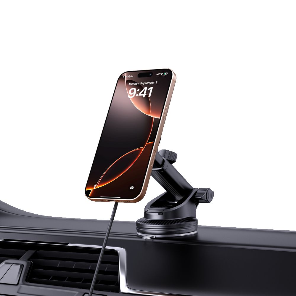 DRŽIAK TELEFÓNU DO AUTA S BEZDRÔTOVÝM NABÍJANÍM TECH-PROTECT MM15W-V6 QI2 MAGNETIC MAGSAFE DASHBOARD & VENT CAR MOUNT WIRELESS CHARGER 15W BLACK