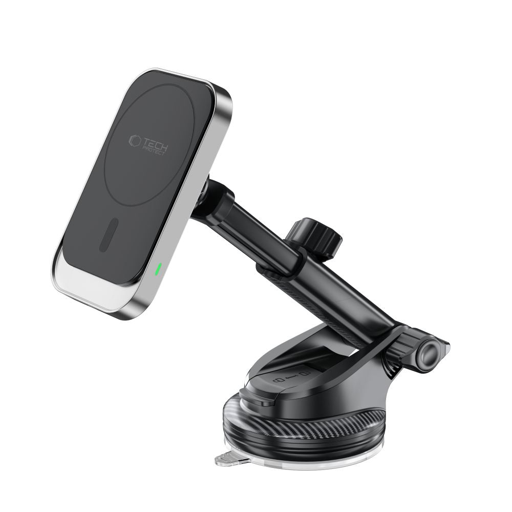 DRŽIAK TELEFÓNU DO AUTA S BEZDRÔTOVÝM NABÍJANÍM TECH-PROTECT MM15W-V9 MAGNETIC MAGSAFE DASHBOARD & VENT CAR MOUNT WIRELESS CHARGER 15W BLACK