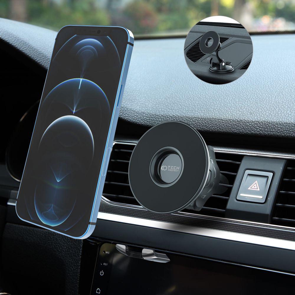 DRŽIAK / NABÍJAČKA DO AUTA TECH-PROTECT N50 MAGNETIC MAGSAFE DASHBOARD &amp; VENT CAR MOUNT BLACK