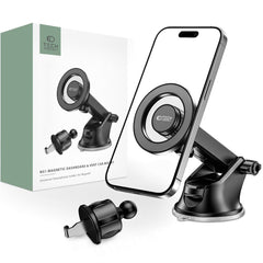 DRŽIAK DO AUTA  TECH-PROTECT N51 MAGNETIC MAGSAFE DASHBOARD & VENT CAR MOUNT BLACK