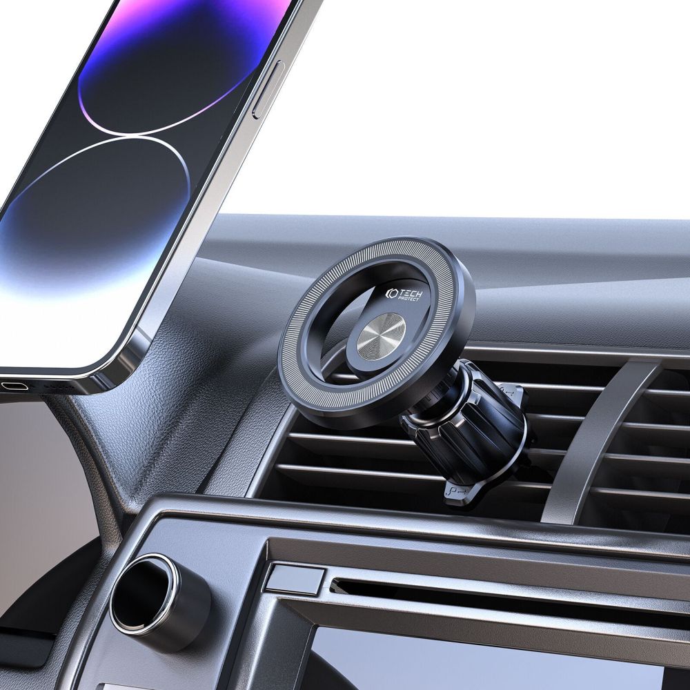 DRŽIAK DO AUTA  TECH-PROTECT N53 MAGNETIC MAGSAFE VENT CAR MOUNT BLACK