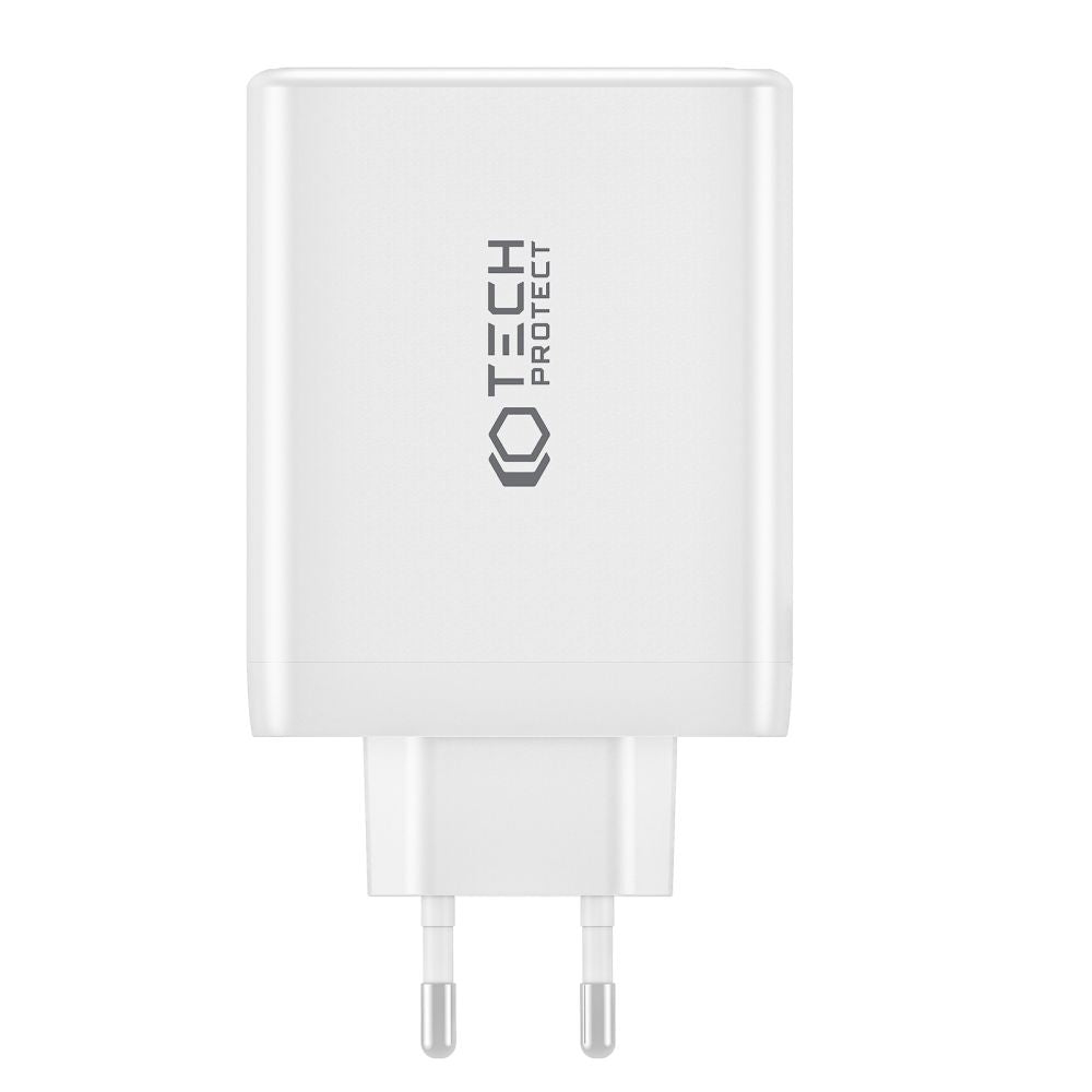 SIEŤOVÁ NABÍJAČKA NA MOBIL A TABLET  TECH-PROTECT NC100W-GAN 4-PORT NETWORK CHARGER PD100W/QC3.0 BLACK