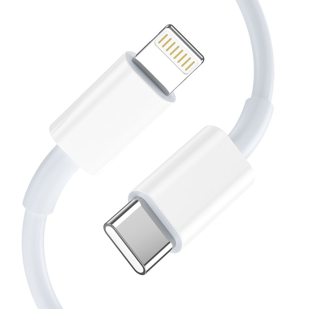 TECH-PROTECT NC20W 1-PORT NETWORK CHARGER PD20W + LIGHTNING CABLE WHITE
