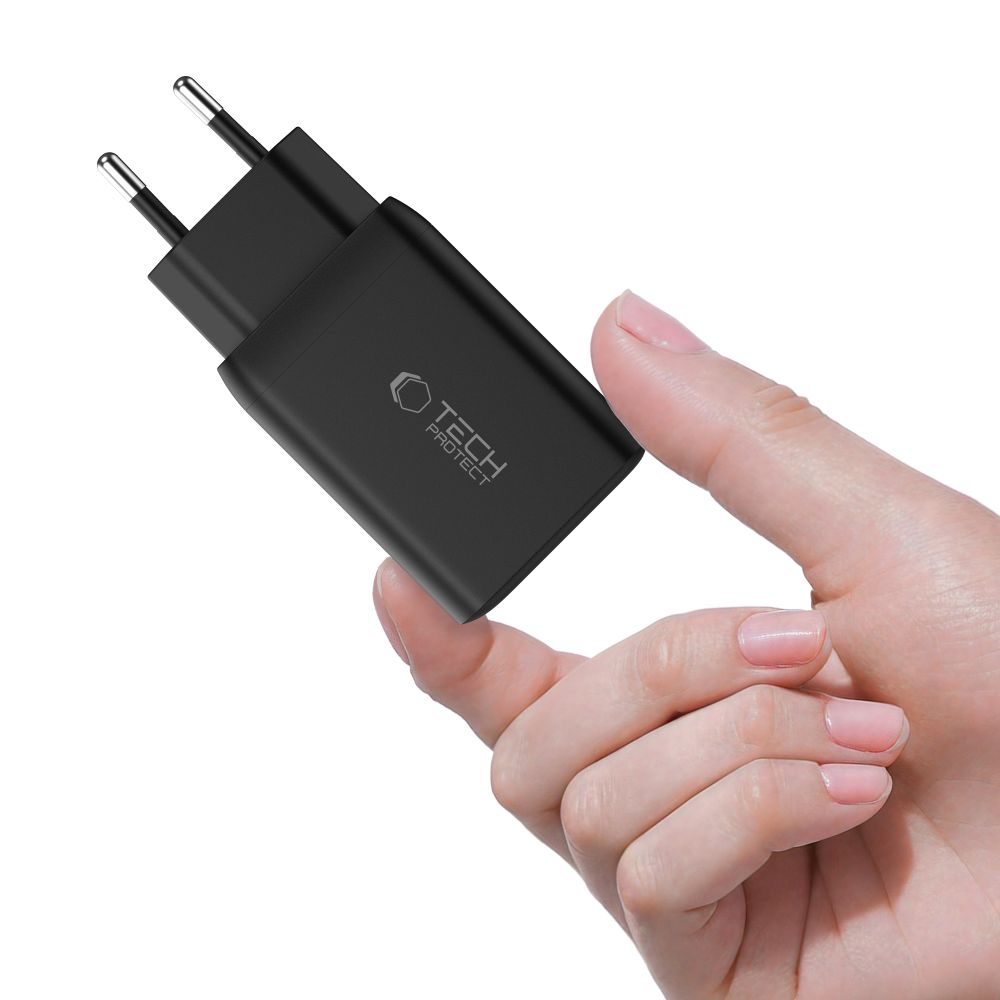 TECH-PROTECT NC45W-GAN 2-PORT NETWORK CHARGER PD45W BLACK