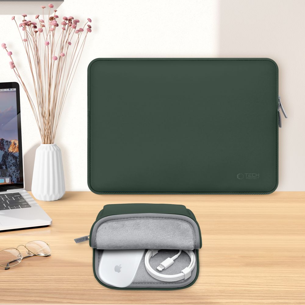 TAŠKA NA MACBOOK TECH-PROTECT NEOSLIM LAPTOP 15-16 MIDNIGHT GREEN
