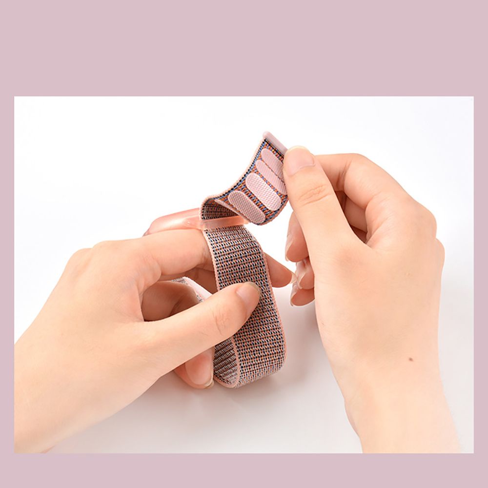 REMIENOK HEYBAND NYLON FOR KIDS APPLE AIRTAG PINK