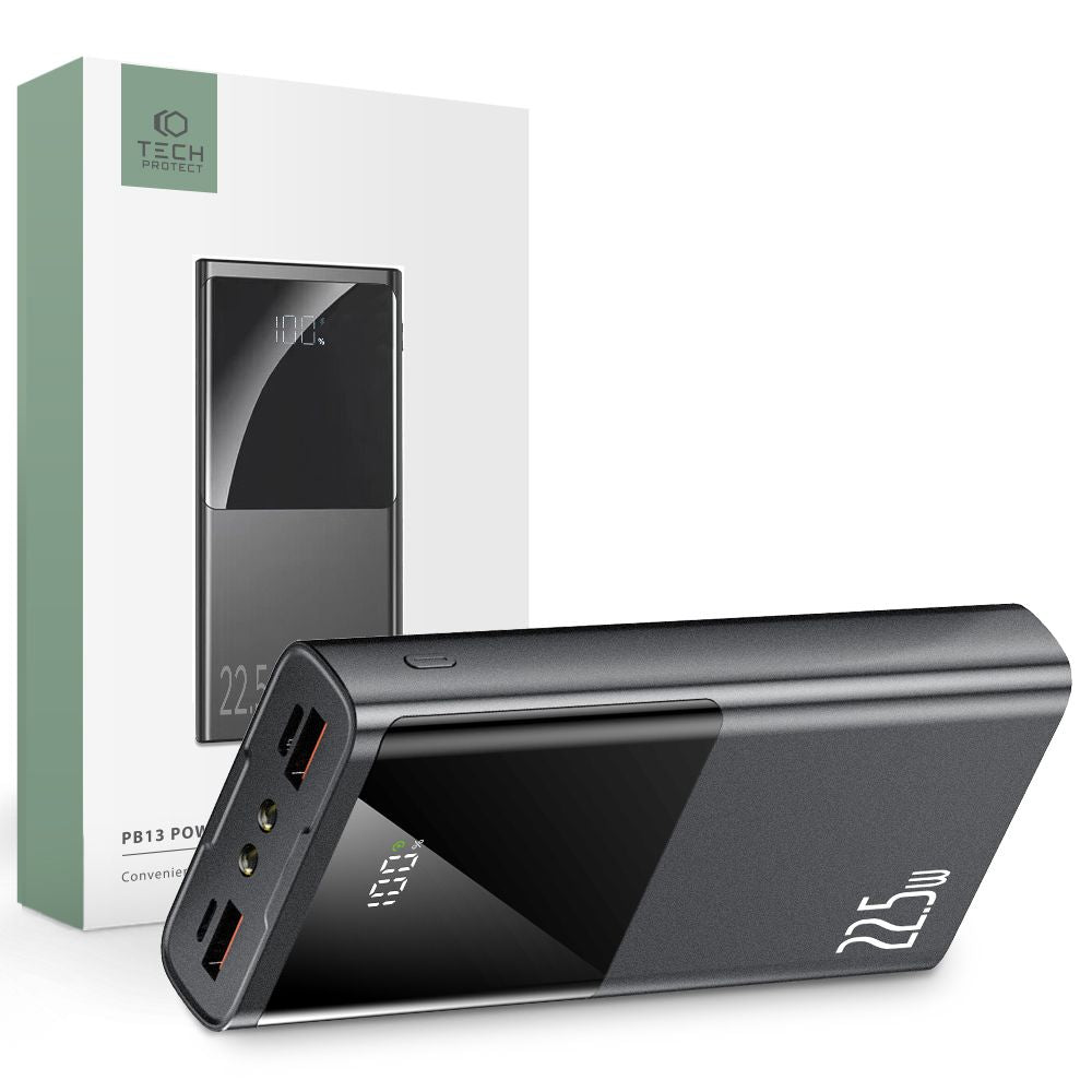 POWER BANKA TECH-PROTECT PB13-22.5W POWER BANK 20000MAH GREY