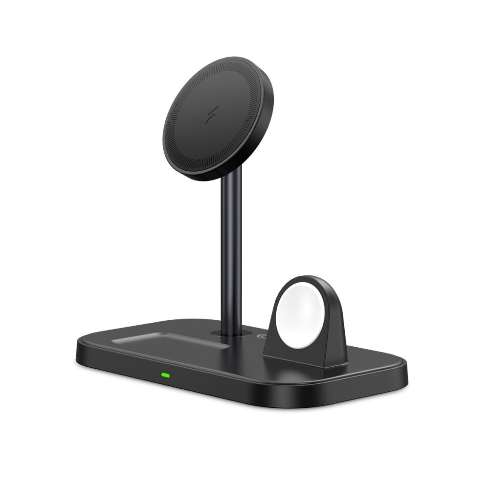 BEZDRÔTOVÁ NABÍJAČKA 3IN1 TECH-PROTECT QI15W-A22 MAGNETIC MAGSAFE WIRELESS CHARGER BLACK