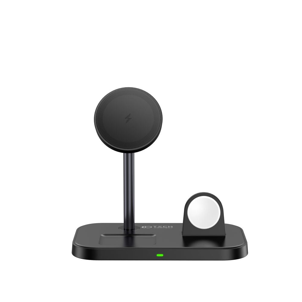 BEZDRÔTOVÁ NABÍJAČKA 3IN1 TECH-PROTECT QI15W-A22 MAGNETIC MAGSAFE WIRELESS CHARGER BLACK