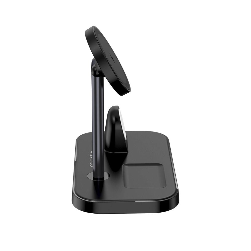 BEZDRÔTOVÁ NABÍJAČKA 3IN1 TECH-PROTECT QI15W-A22 MAGNETIC MAGSAFE WIRELESS CHARGER BLACK
