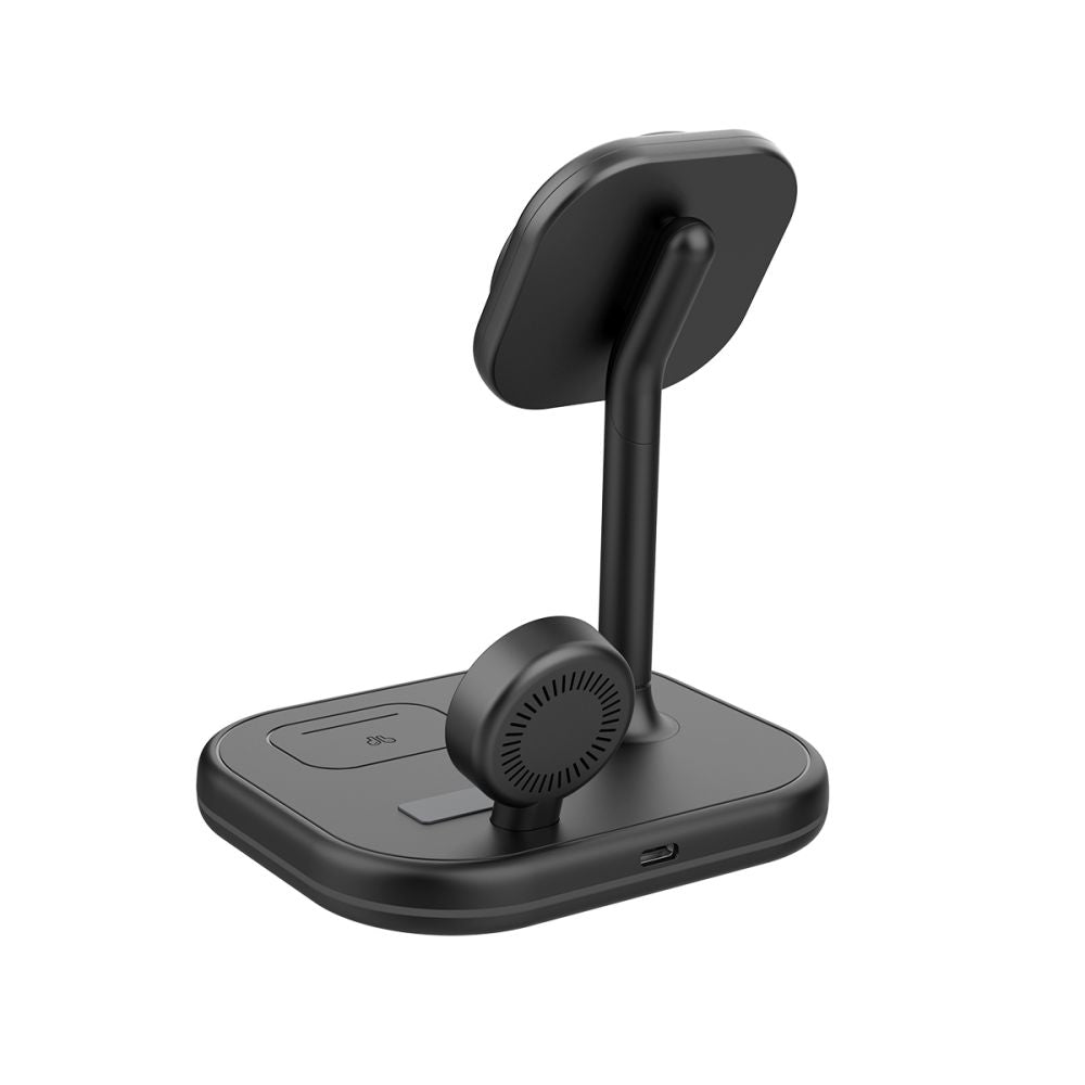 BEZDRÔTOVÁ NABÍJAČKA 3IN1 QI15W-A27 MAGNETIC MAGSAFE WIRELESS CHARGER BLACK