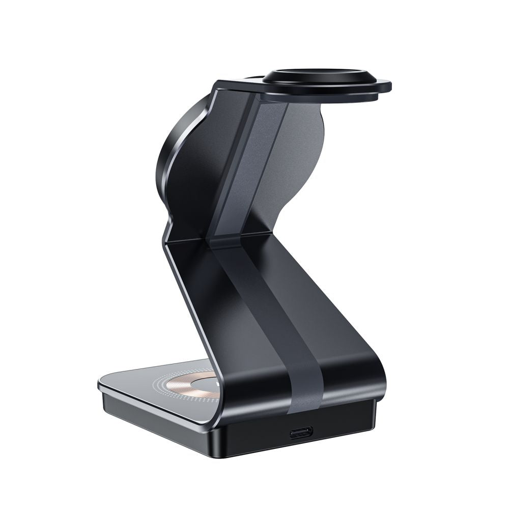 BEZDRÔTOVÁ NABÍJAČKA 3IN1 QI15W-A29 MAGNETIC MAGSAFE WIRELESS CHARGER BLACK