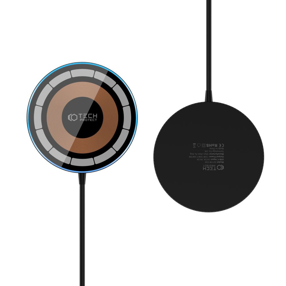 BEZDRÔTOVÁ NABÍJAČKA TECH-PROTECT QI15W-A30 MAGNETIC MAGSAFE WIRELESS CHARGER BLACK