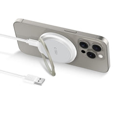 BEZDRÔTOVÁ NABÍJAČKA TECH-PROTECT QI15W-A33 MAGNETIC MAGSAFE WIRELESS CHARGER WHITE