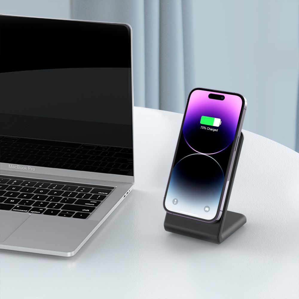 NABÍJACIA STANICA TECH-PROTECT QI15W-A38 MAGNETIC MAGSAFE WIRELESS CHARGER BLACK