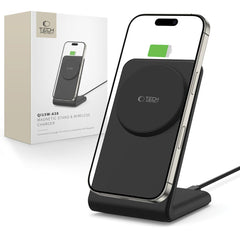 NABÍJACIA STANICA TECH-PROTECT QI15W-A38 MAGNETIC MAGSAFE WIRELESS CHARGER BLACK
