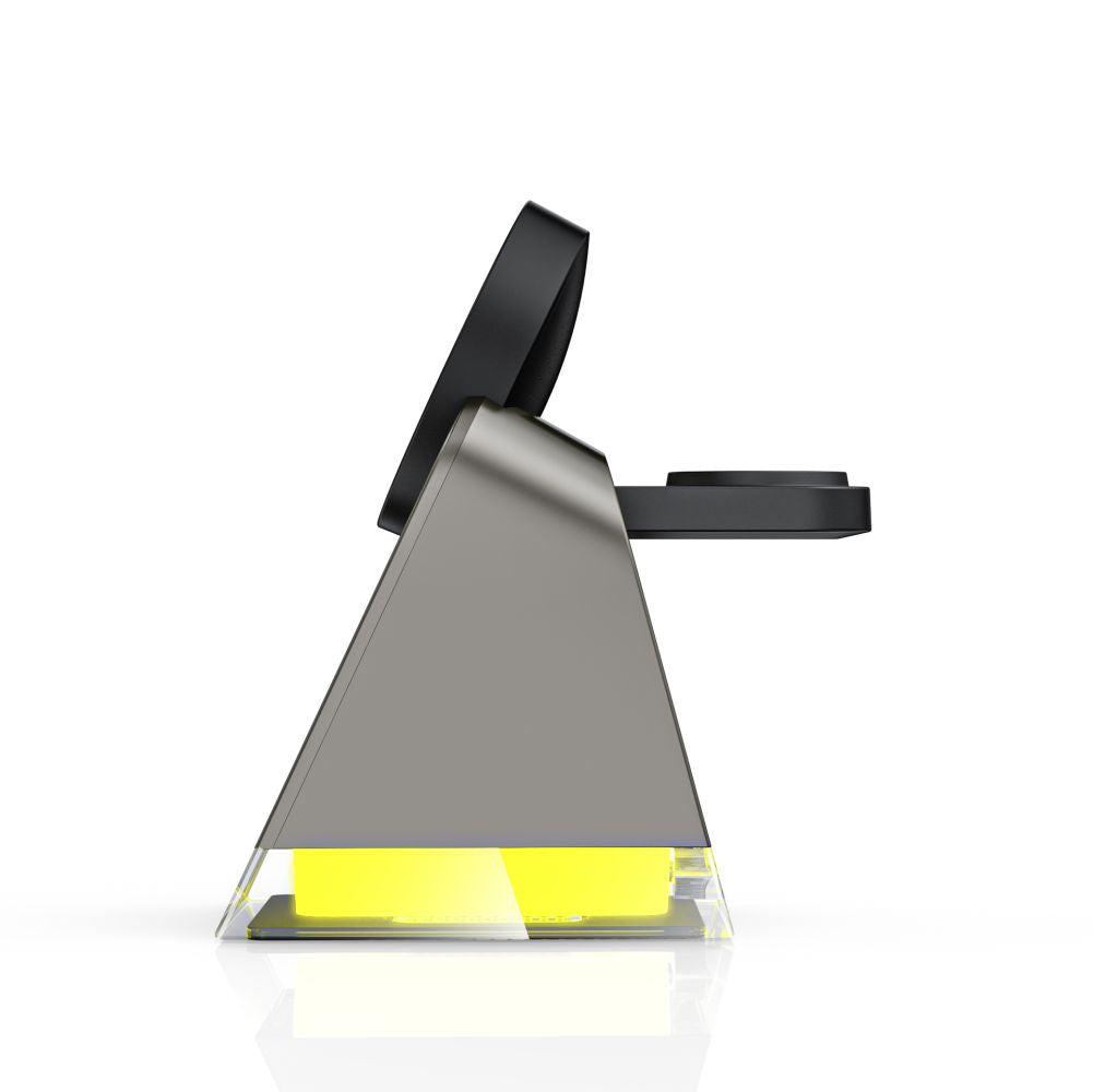 NABÍJACIA STANICA TECH-PROTECT QI15W-A43 3IN1 MAGNETIC MAGSAFE WIRELESS CHARGER BLACK