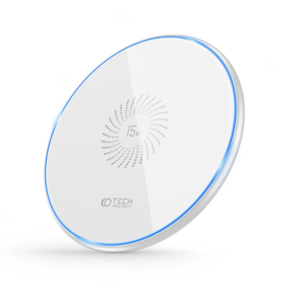BEZDRÔTOVÁ NABÍJAČKA TECH-PROTECT QI15W-C1 WIRELESS CHARGER 15W WHITE