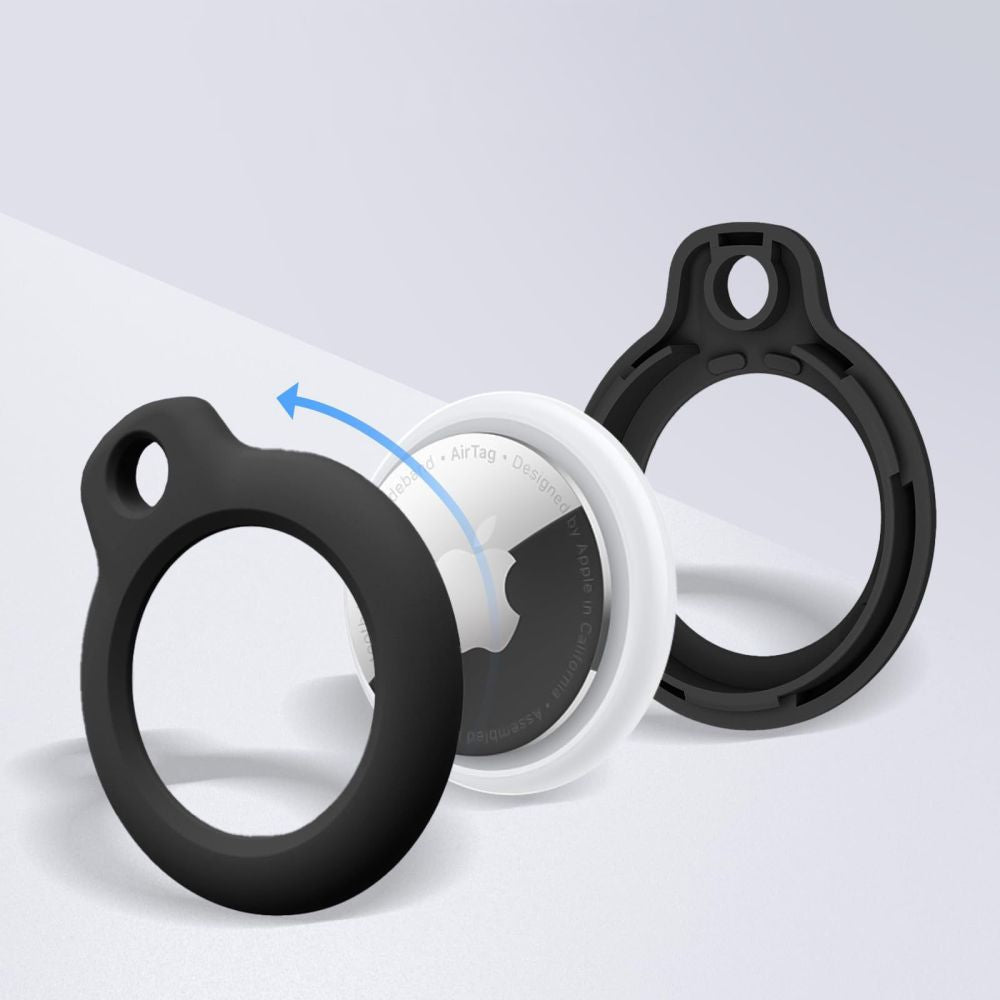 OBAL TECH-PROTECT ROUGH 2-PACK APPLE AIRTAG BLACK