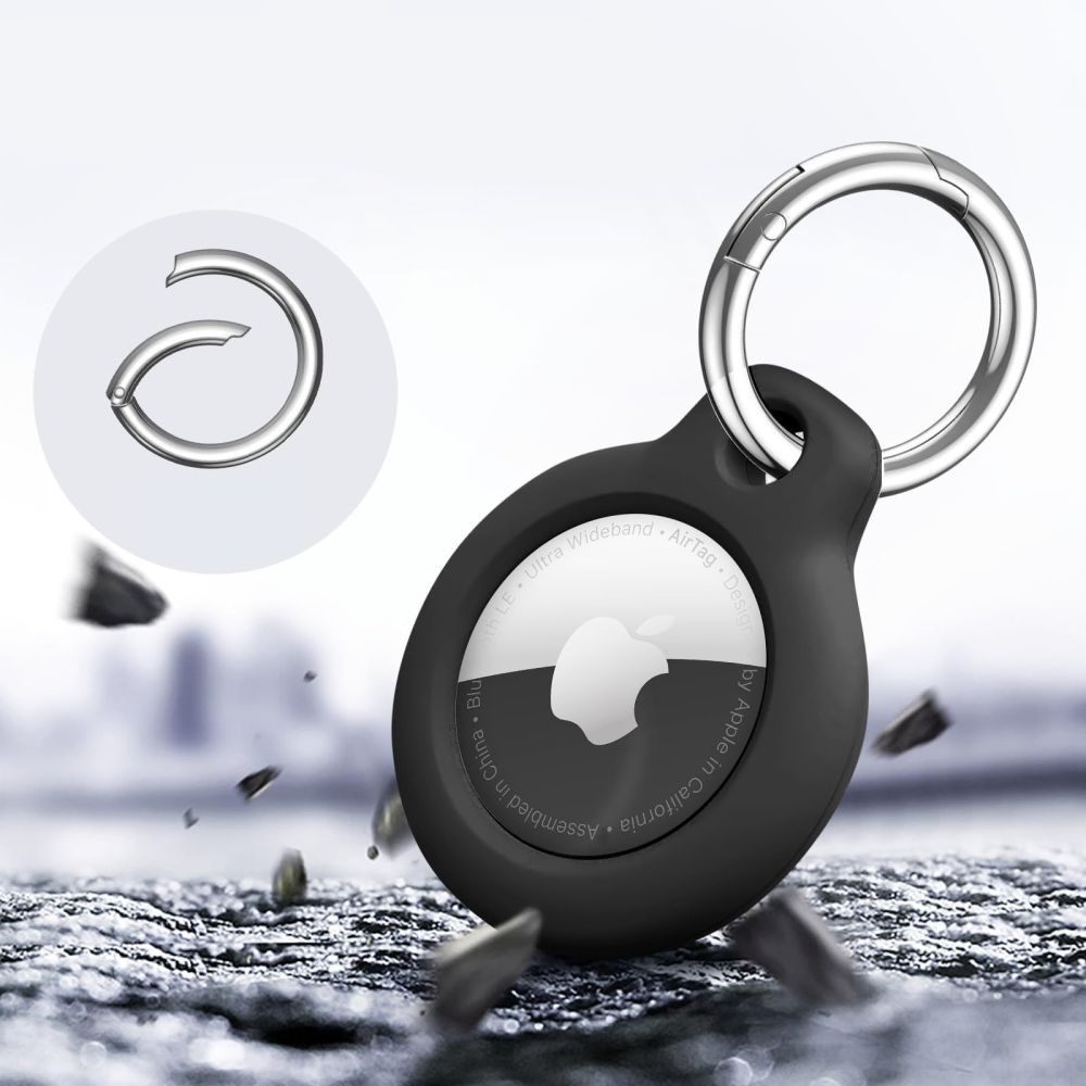 OBAL TECH-PROTECT ROUGH 2-PACK APPLE AIRTAG BLACK