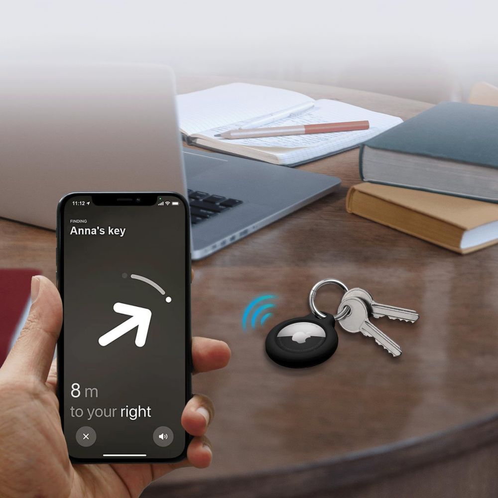 OBAL TECH-PROTECT ROUGH 2-PACK APPLE AIRTAG BLACK