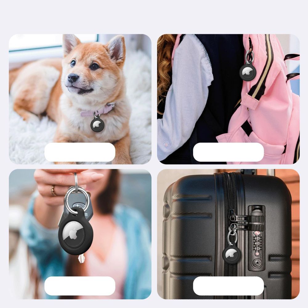 OBAL TECH-PROTECT ROUGH 2-PACK APPLE AIRTAG BLACK