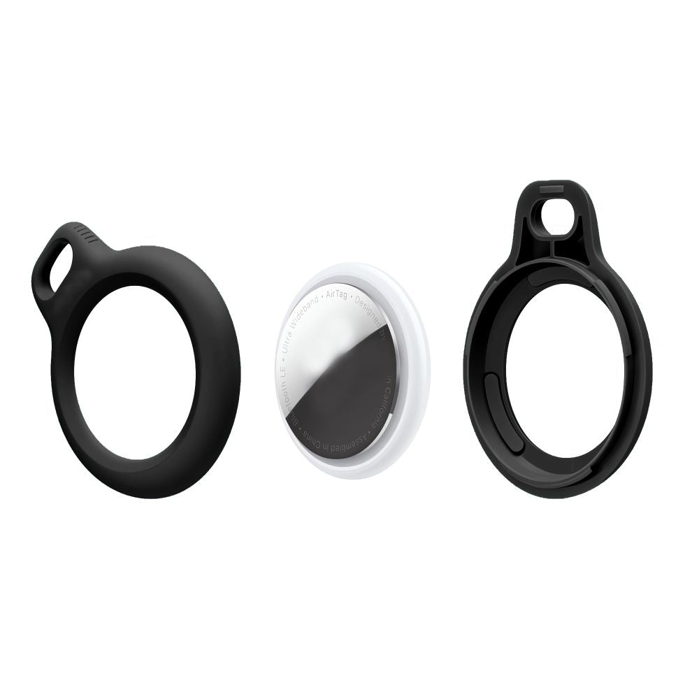 OBAL TECH-PROTECT ROUGH CHAIN 2-PACK APPLE AIRTAG BLACK