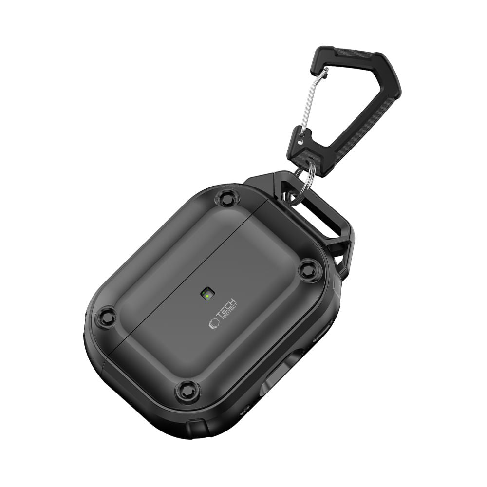 PUZDRO TECH-PROTECT ROUGH HOOK APPLE AIRPODS PRO 1 / 2 BLACK