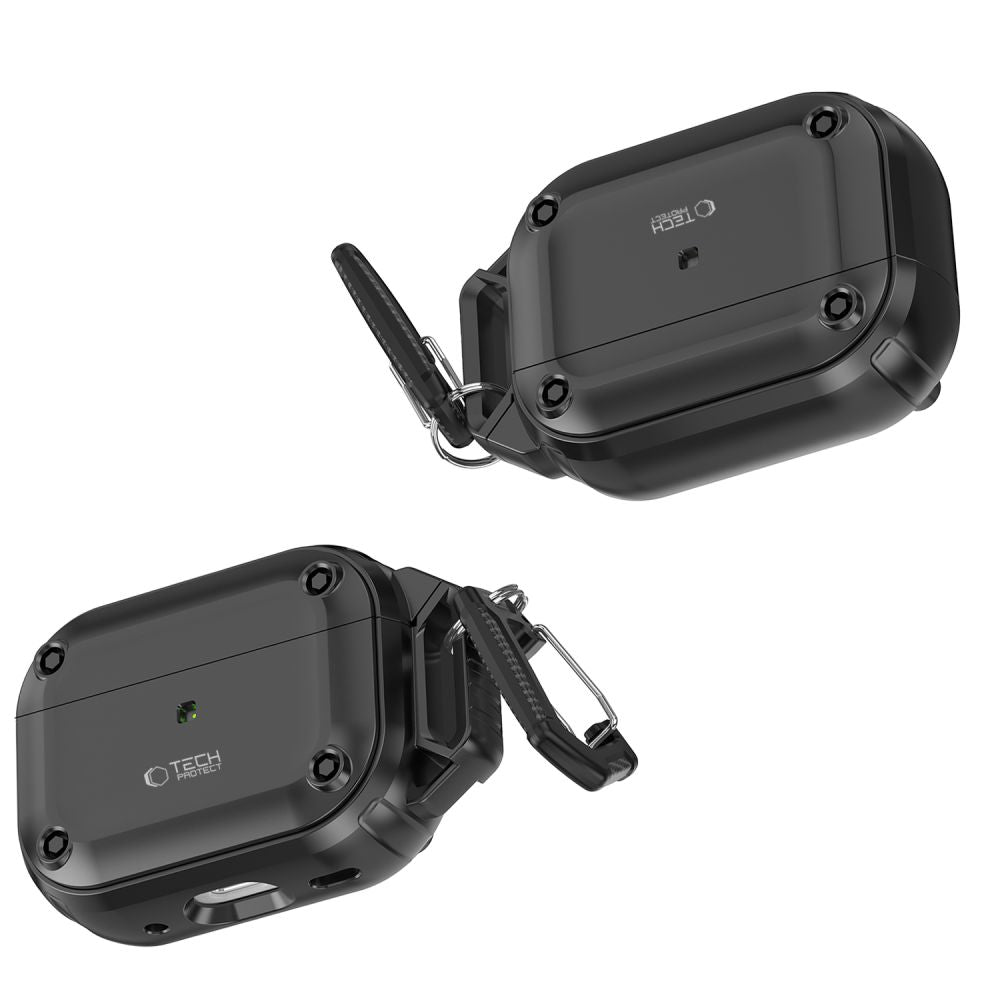 PUZDRO TECH-PROTECT ROUGH HOOK APPLE AIRPODS PRO 1 / 2 BLACK