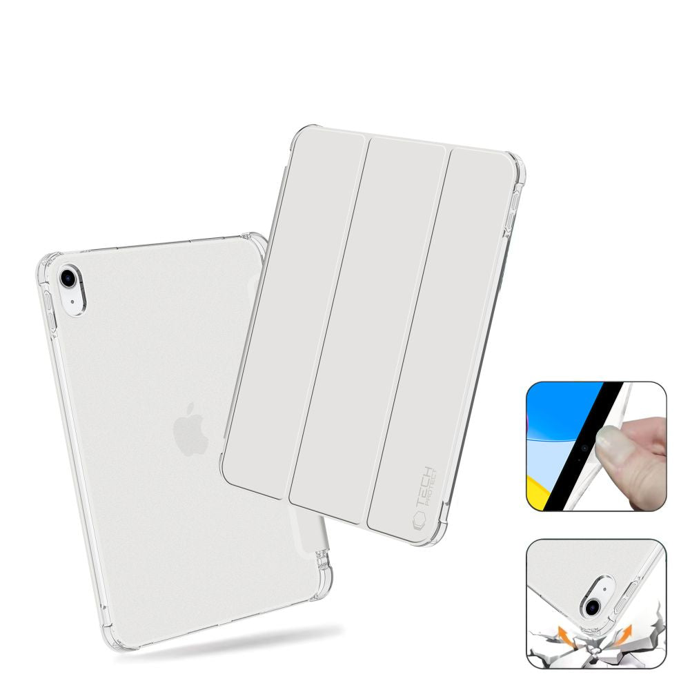 KRYT TECH-PROTECT SC PEN HYBRID IPAD 10.9” 10 / 2022 / 11” 11 / 2025 CRYSTAL SILVER