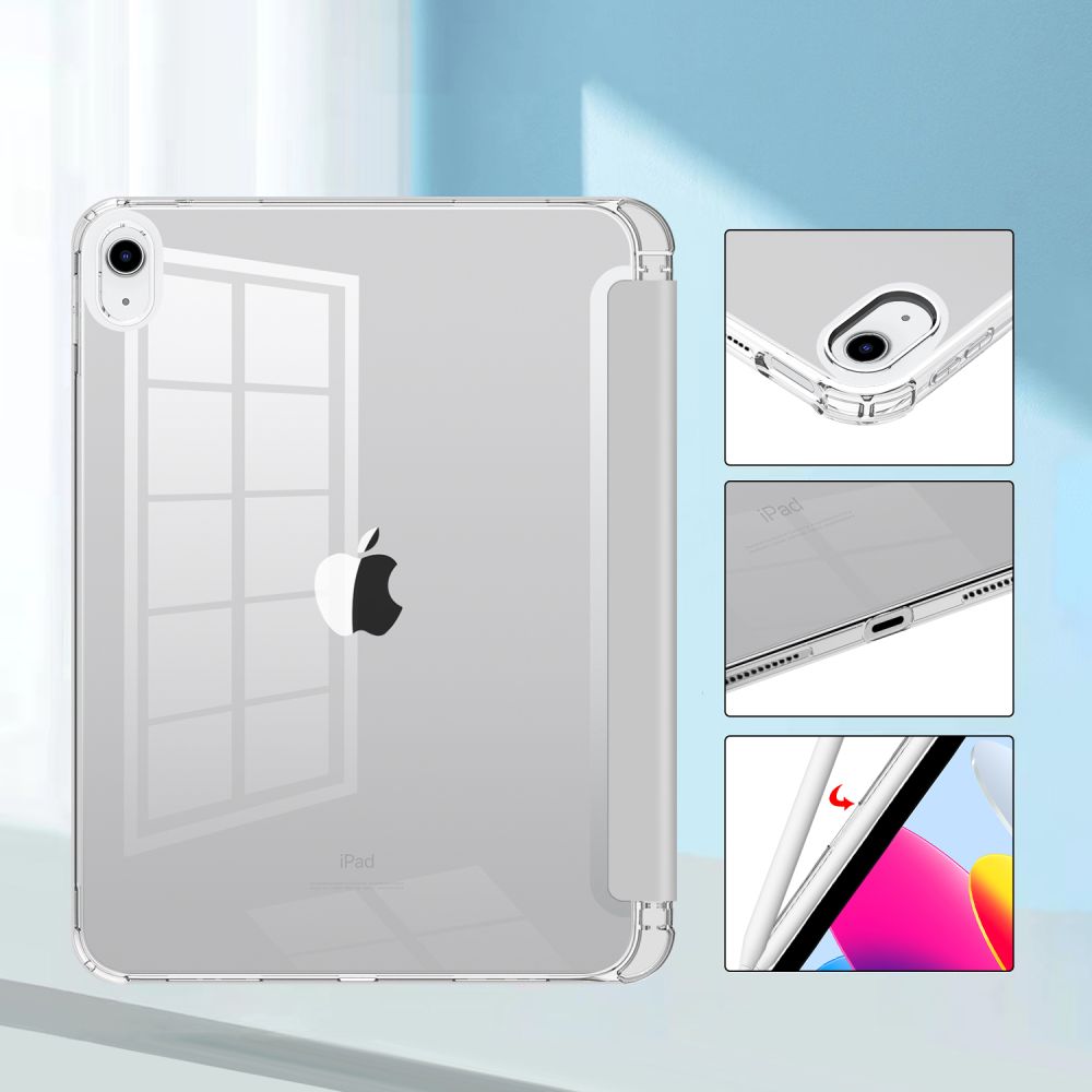 KRYT / OBAL PRE IPAD 10.9” 10 / 2022 / 11” 11 / 2025 TECH-PROTECT SC PEN HYBRID GREY