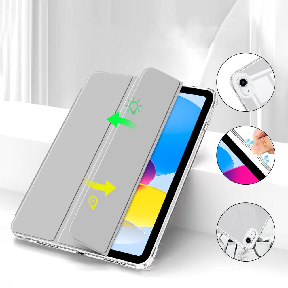 KRYT / OBAL PRE IPAD 10.9” 10 / 2022 / 11” 11 / 2025 TECH-PROTECT SC PEN HYBRID GREY