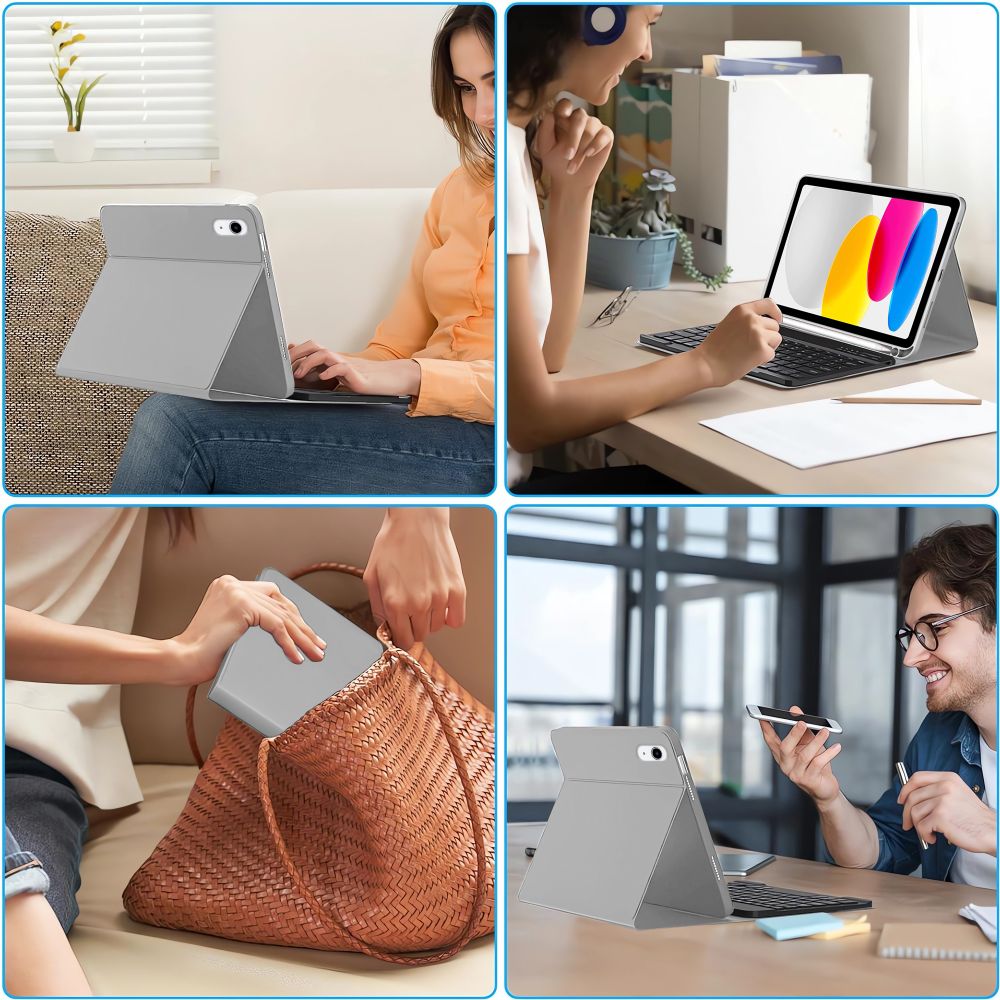 TECH-PROTECT SC PEN + KEYBOARD IPAD 10.9” 10 / 2022 / 11” 11 / 2025 GREY