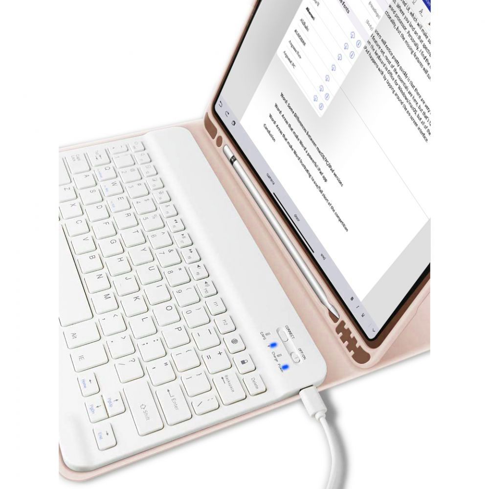OBAL S KLÁVESNICOU PRE IPAD 10.9” 10 / 2022 / 11” 11 / 2025 TECH-PROTECT SC PEN PINK