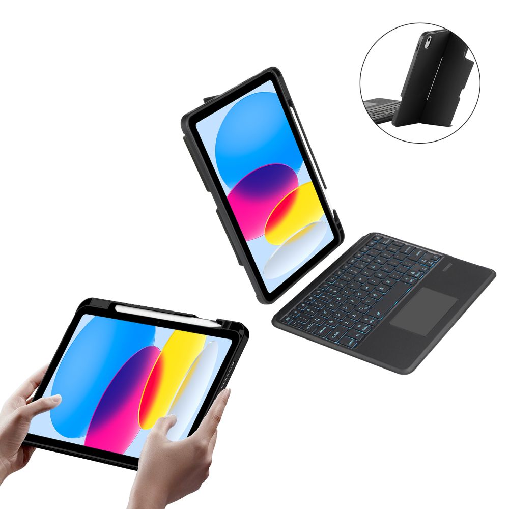 OBAL S KLÁVESNICOU PRE IPAD 10.9” 10 / 2022 / 11” 11 / 2025 TECH-PROTECT SCMAG PEN BLACK