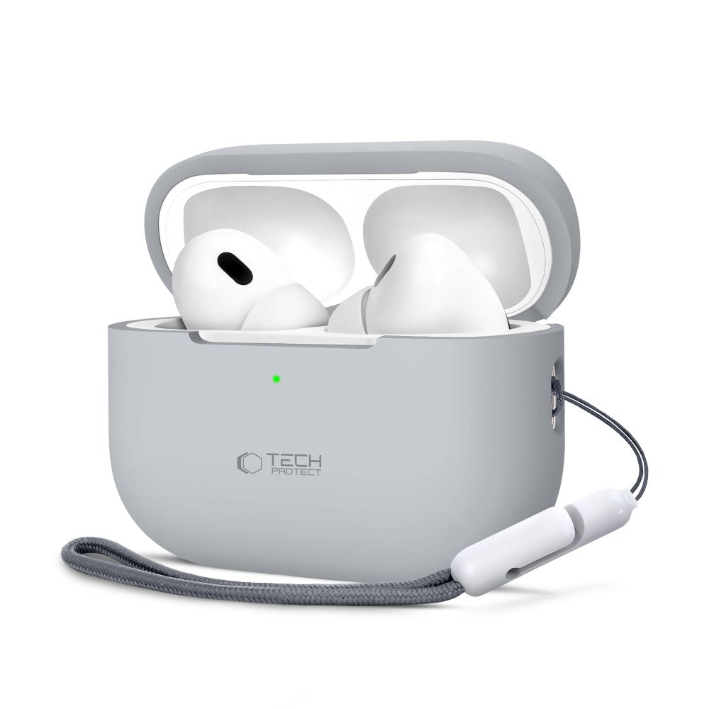 PUZDRO TECH-PROTECT SILICONE APPLE AIRPODS PRO 1 / 2 CRAYON GREY