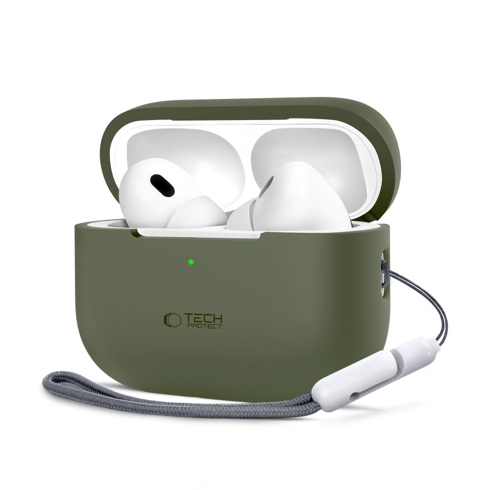 PUZDRO TECH-PROTECT SILICONE APPLE AIRPODS PRO 1 / 2 OLIVE GREEN