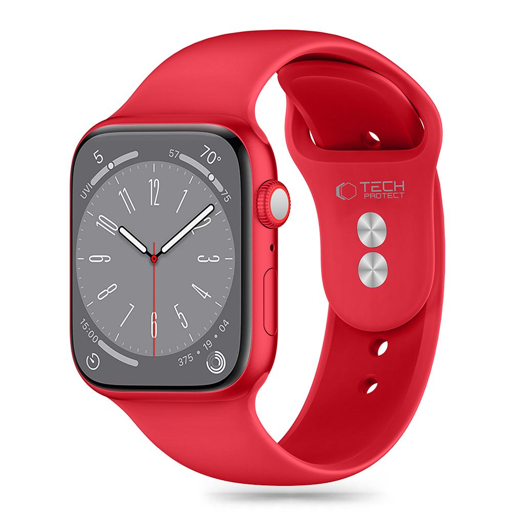 REMIENOK DOOP SILICONE APPLE WATCH 6 / 7 / 8 / 9 / 10 / SE / ULTRA 1 / 2 (44 / 45 / 46 / 49 MM) RED