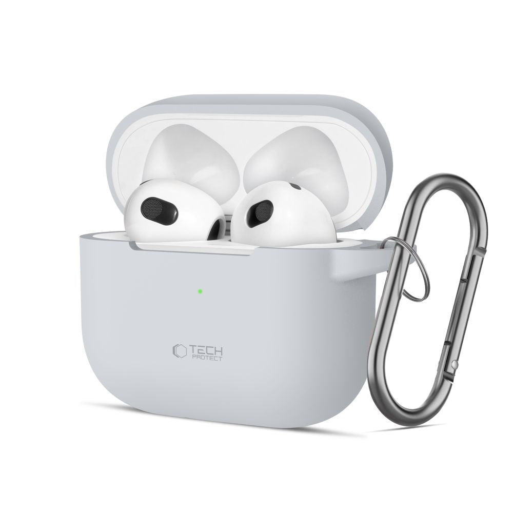 KRYT TECH-PROTECT SILICONE HOOK APPLE AIRPODS 3 CRAYON GREY