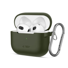 KRYT TECH-PROTECT SILICONE HOOK APPLE AIRPODS 3 OLIVE GREEN